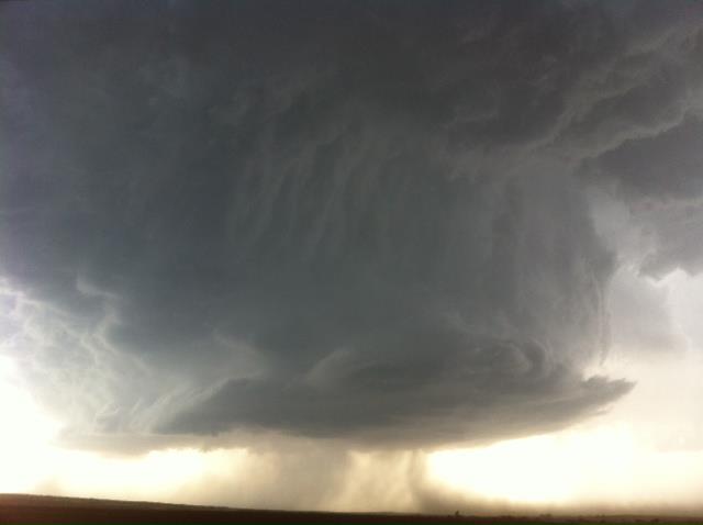 Thunderstorm viewed from South Plains - 21 May 2010