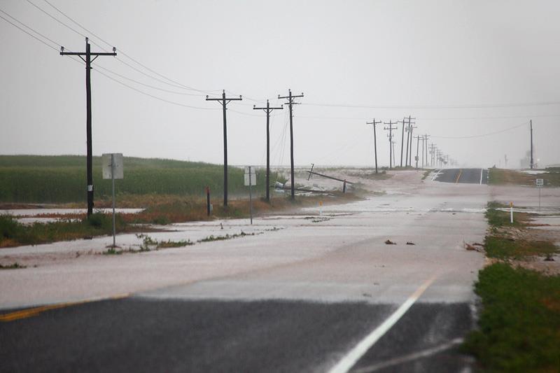 Flooding and damage southwest of Dimmitt- 20 August 2012