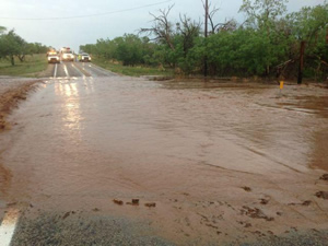 Street flooding in Girard. Click on the image for a larger view. 