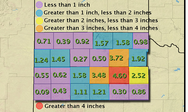 GRAPHIC OF RAINFALL TOTALS