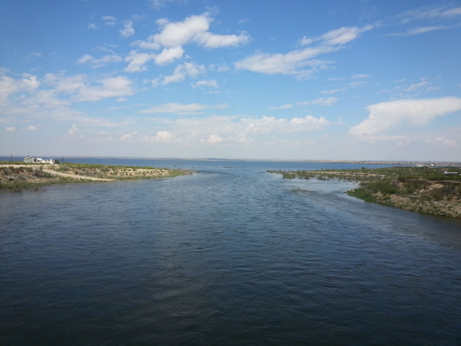 Red Bluff Reservoir on September 24, 2014. The reservoir is located on the Pecos River southeast of Carlsbad and east of Guadalupe Mountain National Park. 