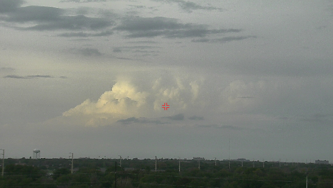 Thunderstorm near Olton, as viewed from Lubbock, at 4:50 pm on Monday evening (3 November 2014).