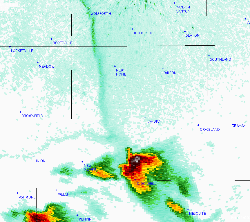 Satellite image of an upper-level storm system on Monday