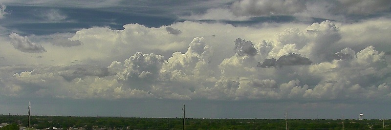 A line of storms to the northwest of Lubbock on Wednesday, August 24th