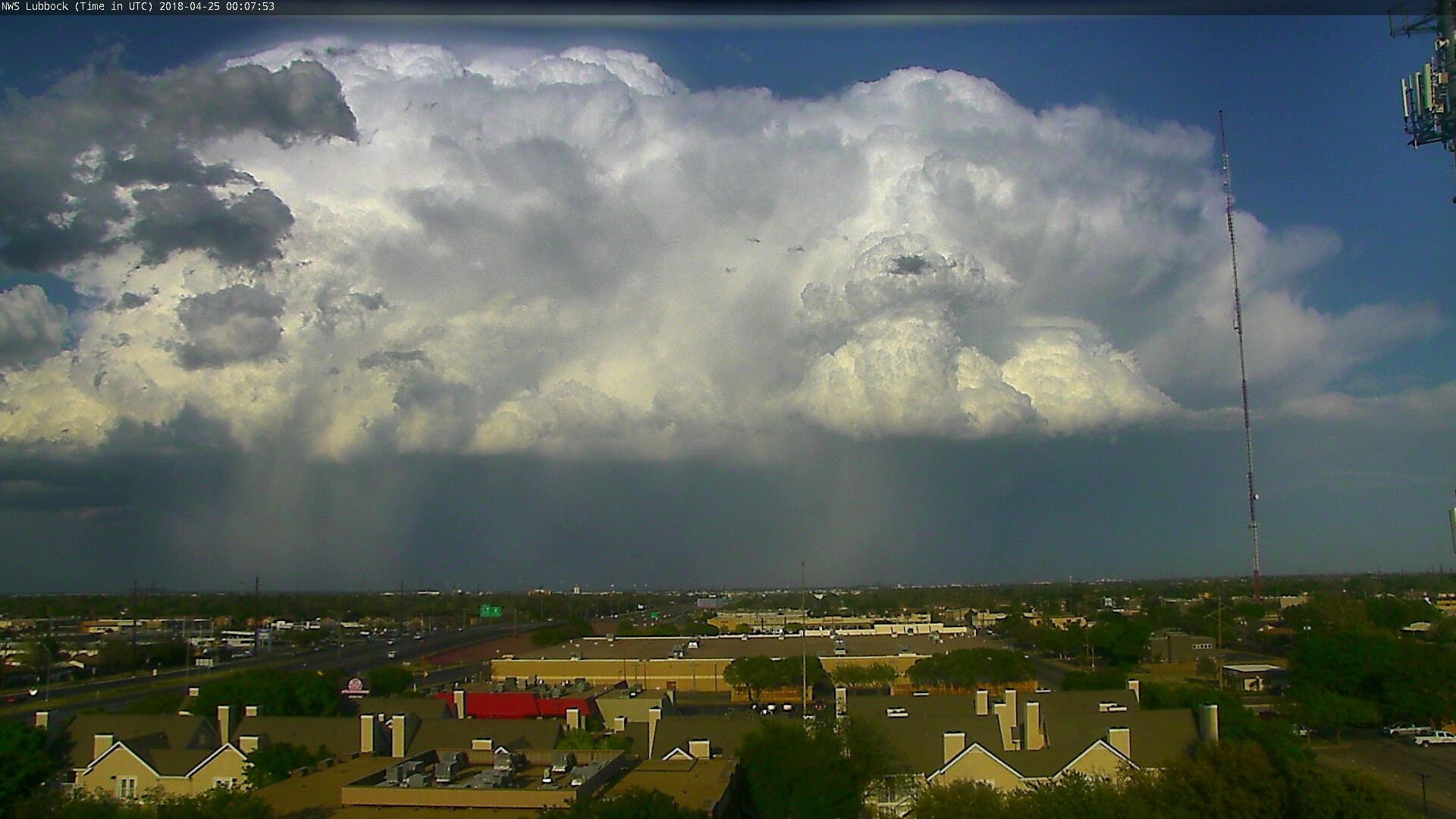 First Severe Thunderstorm of 2018 for NWS Lubbock