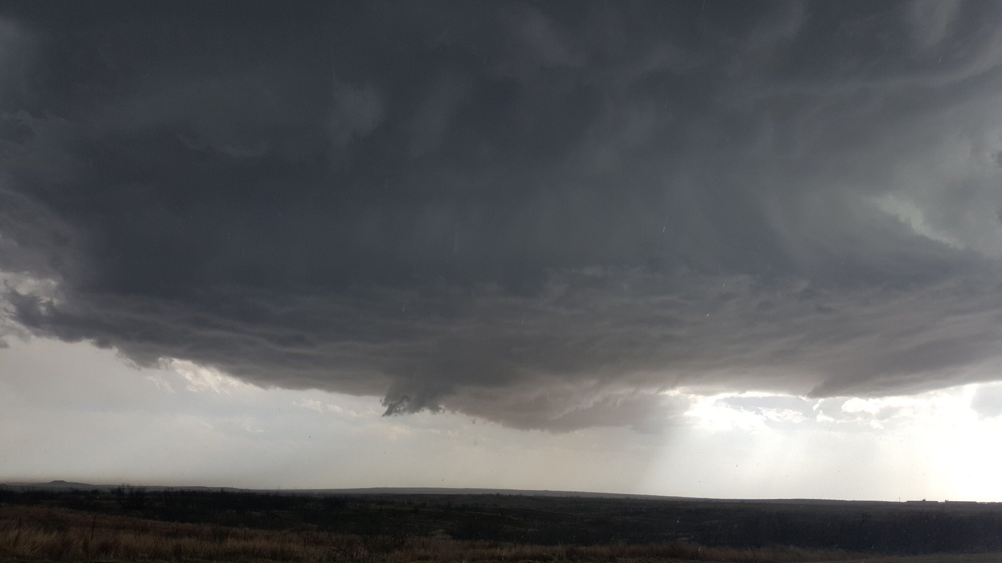 Severe storm tracks across the southeast Texas Panhandle, April 3, 2019