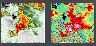 example radar image