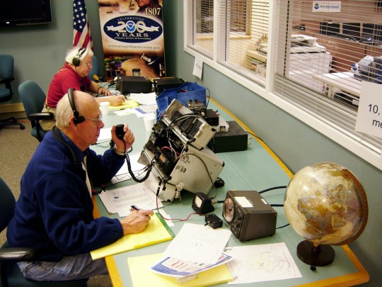 Example of a Skywarn radio operator