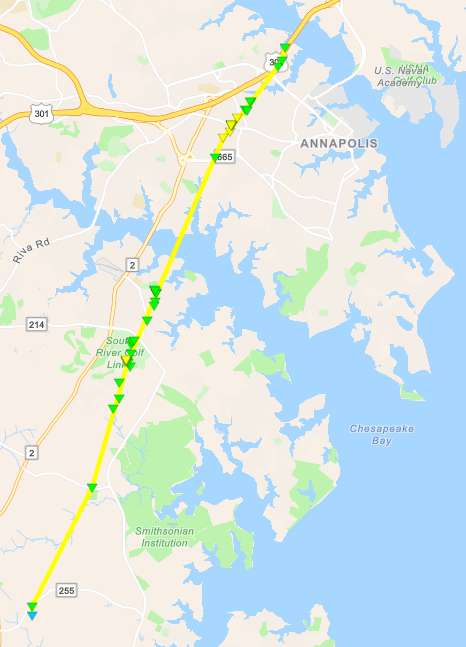 Anne Arundel Tornado Track