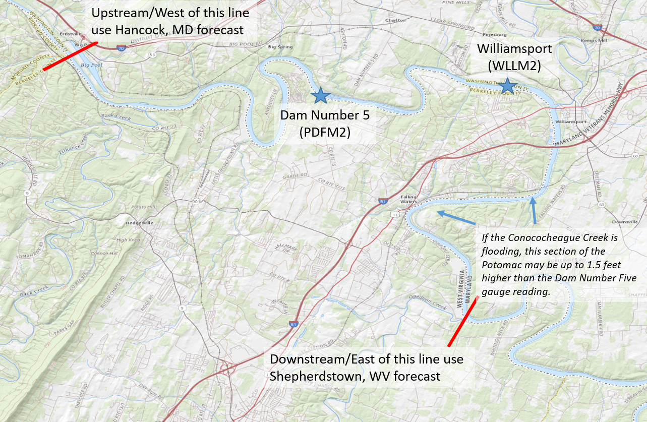 map of PDFM2 coverage area