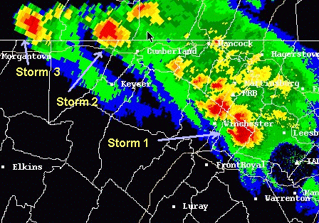 KLWX WSR-88D Composite Reflectivity at 9:32 pm EDT