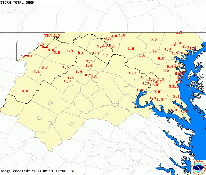 snow map