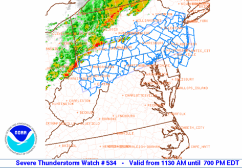 severe thunderstorm watch