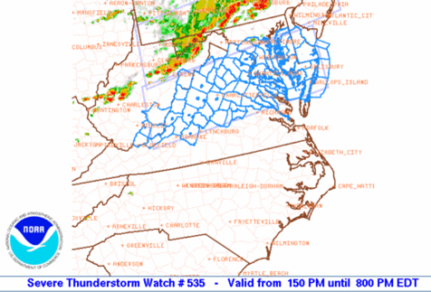 severe thunderstorm watch