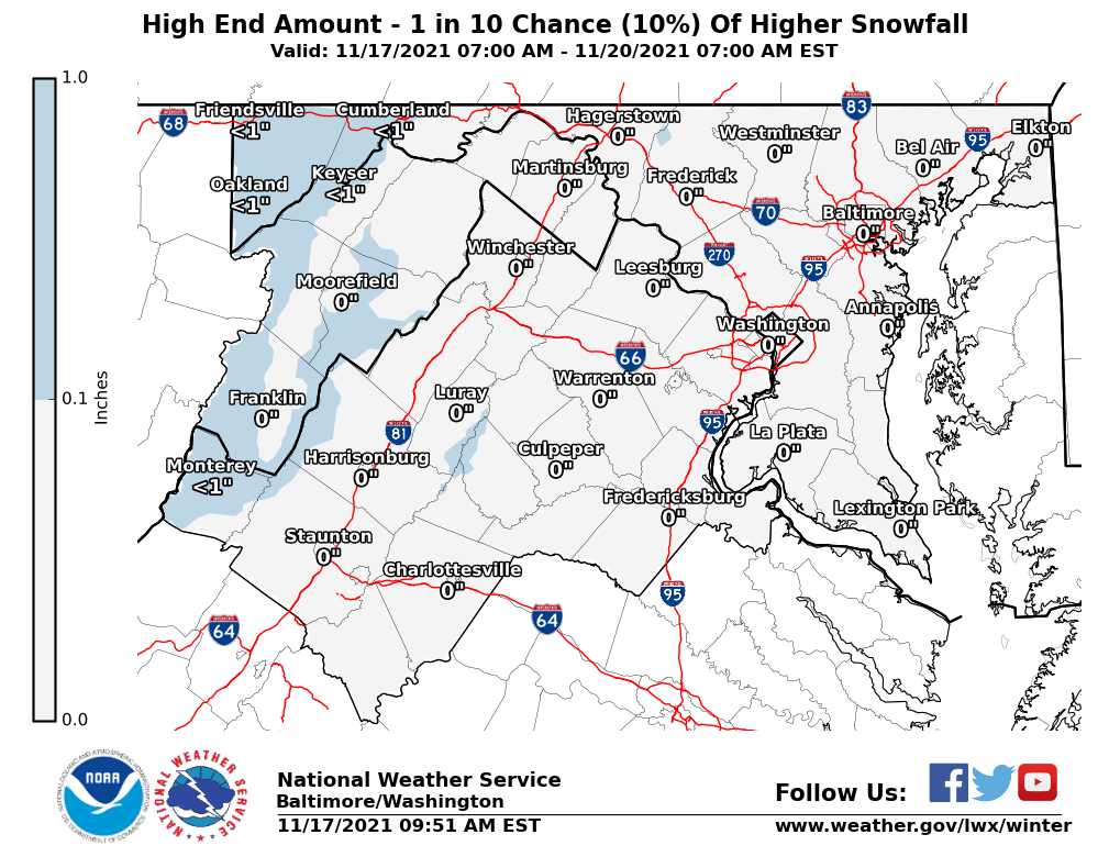 Maximum Potential Snow Accumulation