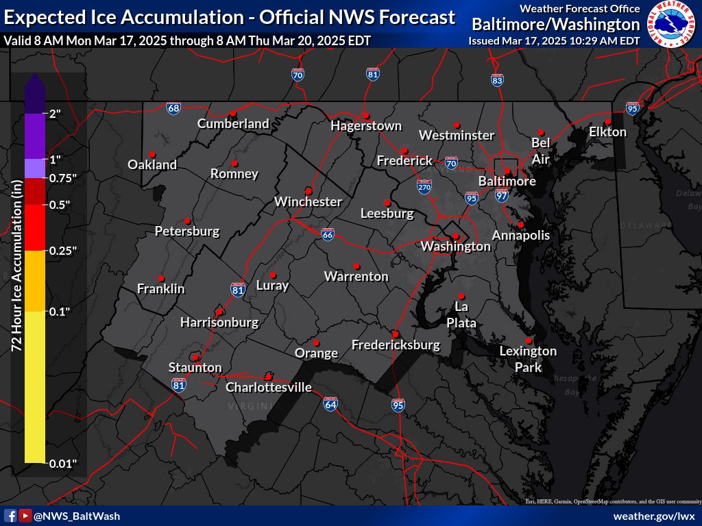 Most Likely Ice Accumulation