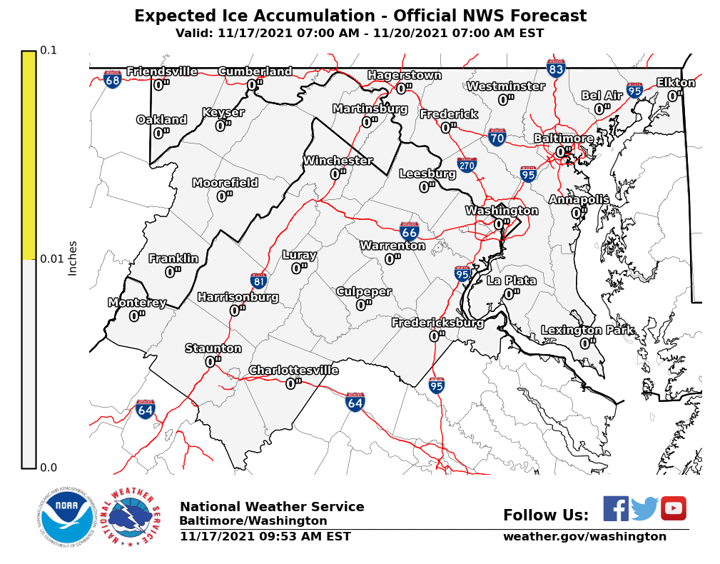 Most Likely Ice Accumulation