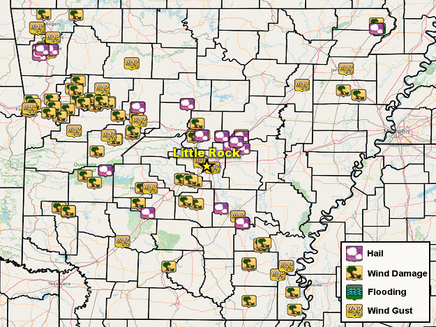 Severe weather and flash flood reports on August 16-18, 2024.