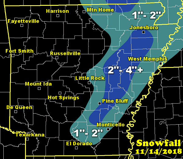 NWS Little Rock, AR Arkansas Yearly Climate Summary (2018)/Pg2