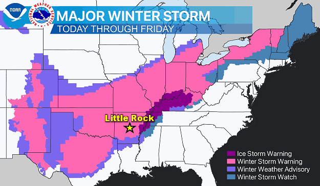 Winter headlines were posted from the central and southern Rockies all the way to New England during the morning of 02/02/2022.