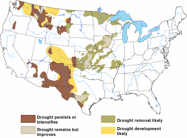 Drought outlook through February, 2023.