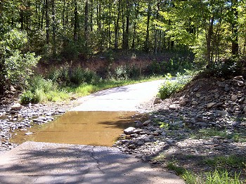 This is one of several low water crossings around Horsehead Lake (Johnson County).