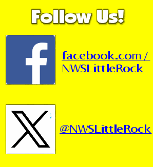 The National Weather Service in Little Rock uses social media on a daily basis for to raise awareness of life-threatening weather, and distributing forecast and climate information, education, and outreach.