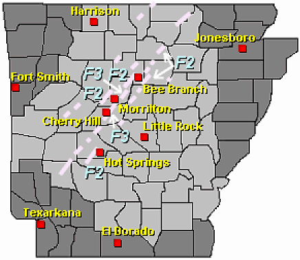 Twenty four tornadoes were spawned on November 27, 2005.