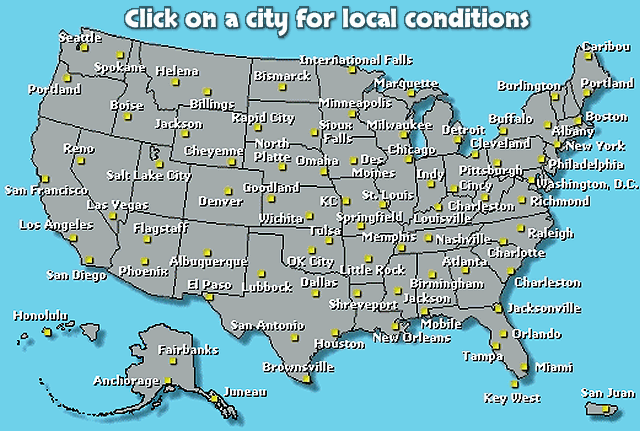 Click on a city for local conditions