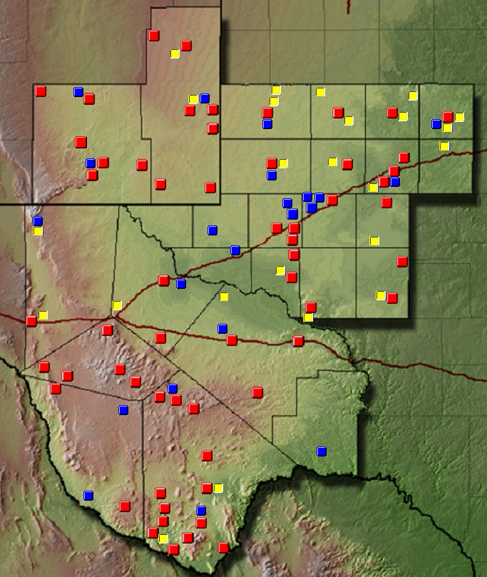 map of Cooperative stations Monthly/Annual rainfall and 1971-2000 Averages