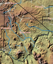 topographic map of Brewster county 