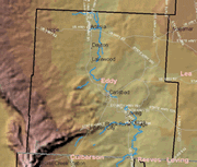 topographic map of eddy county new mexico