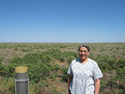photo of cooperative observer at the Pitchfork Ranch