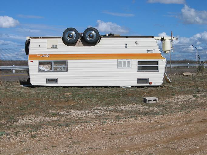 photo of a travel rolled on it's top
