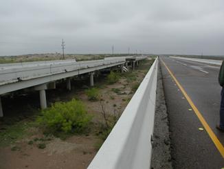 Photo of collapsed bridge