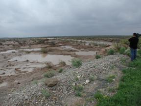 Photo of flooding following a levee break