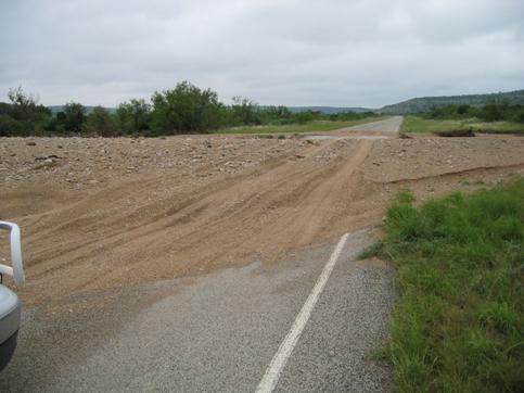 Photo of debris over Highway 349