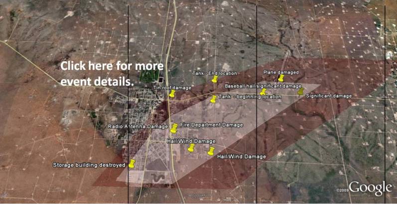 Map of Jal, Nm and the affected area