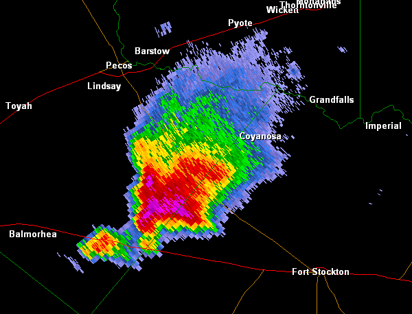 0.5 Degree Radar Reflectivtiy Image from 2357Z on May 23, 2010