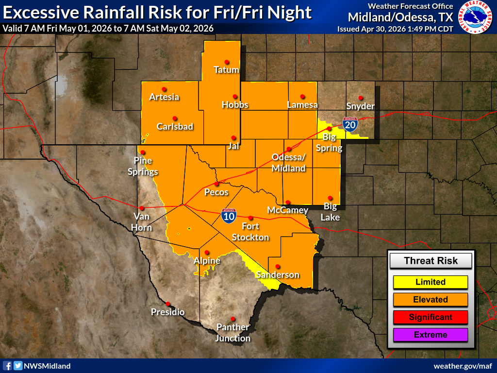 NWS Midland Weather Overview