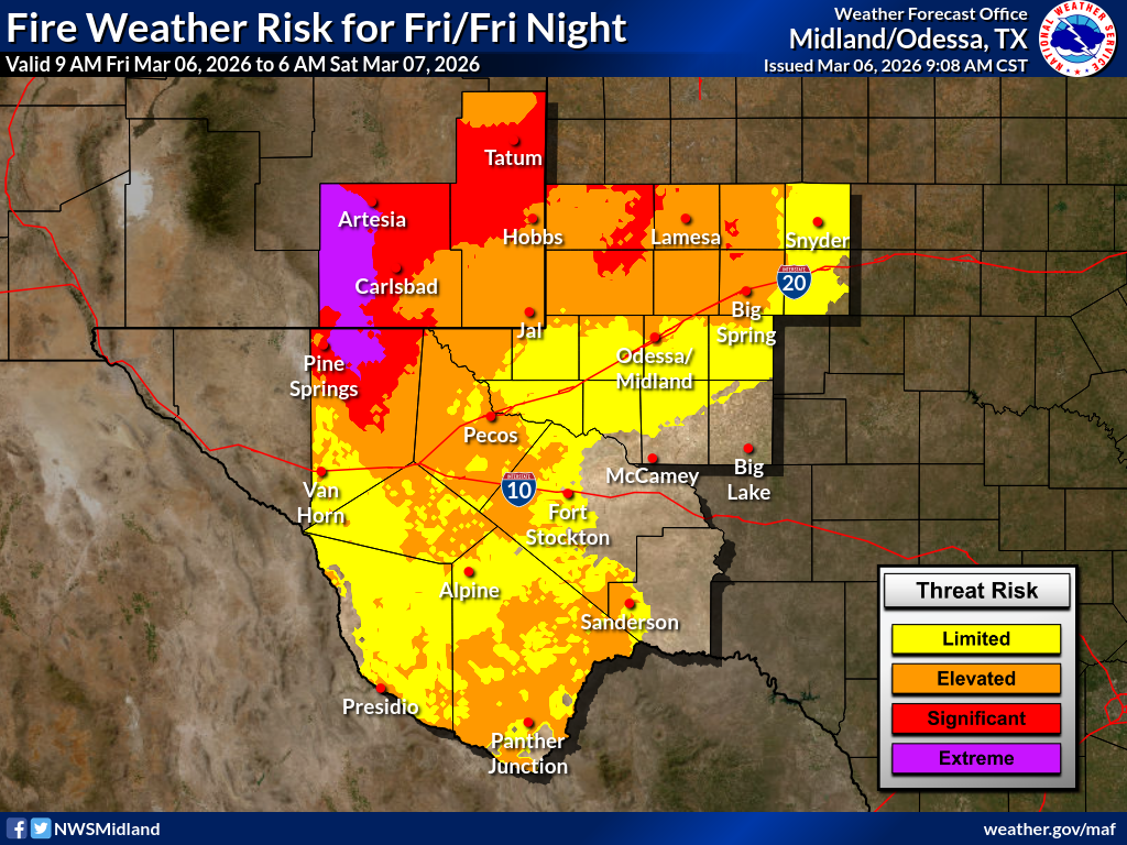 NWS Midland Weather Overview