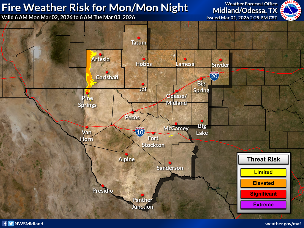 NWS Midland Weather Overview