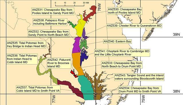 Coastal Marine Forecasts By Zone Baltimore Washington Dc