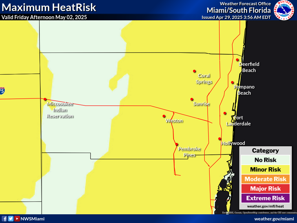 Maximum HeatRisk for Day 4
