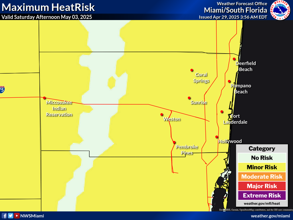 Maximum HeatRisk for Day 5