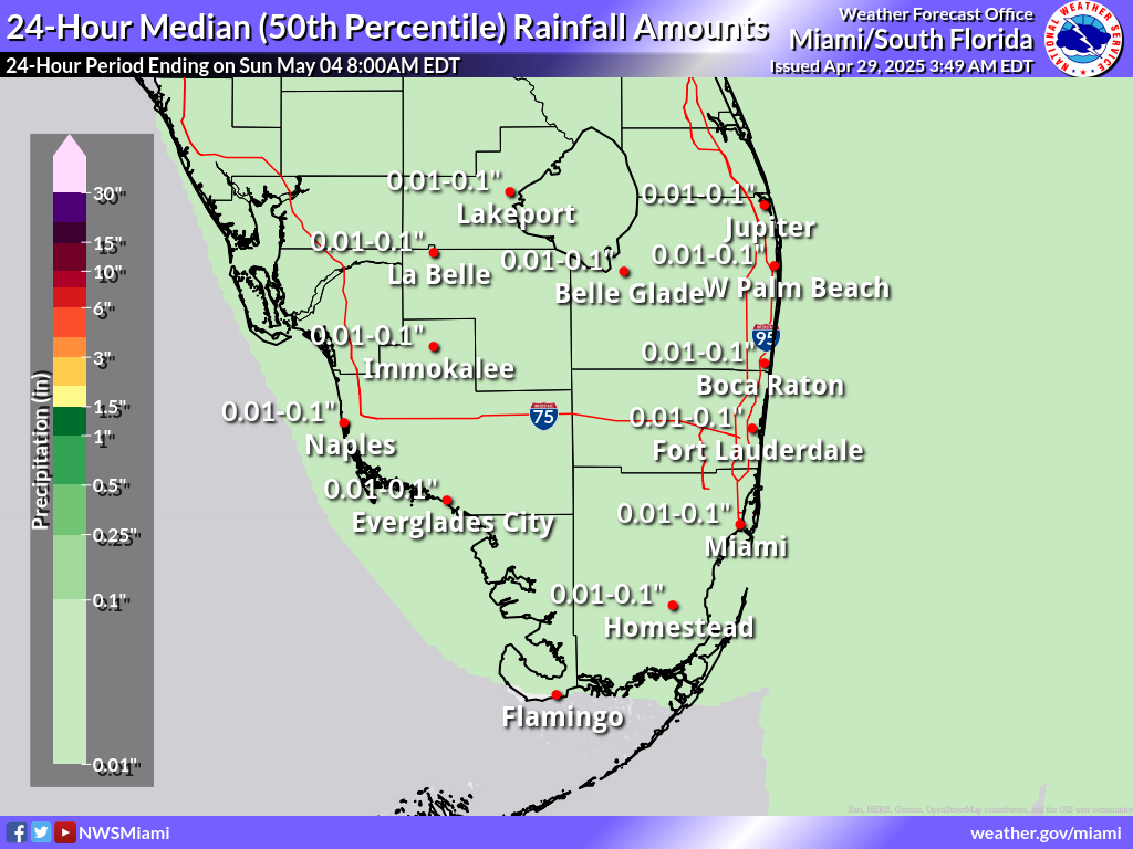 Expected Rainfall for Day 5