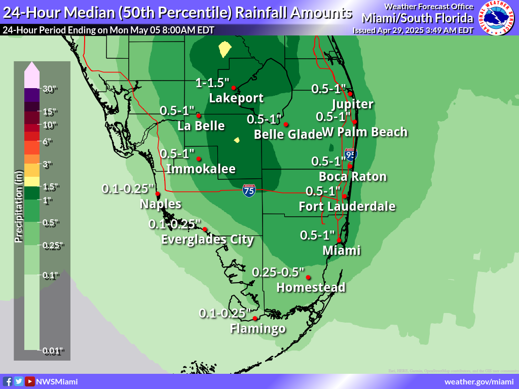 Expected Rainfall for Day 6