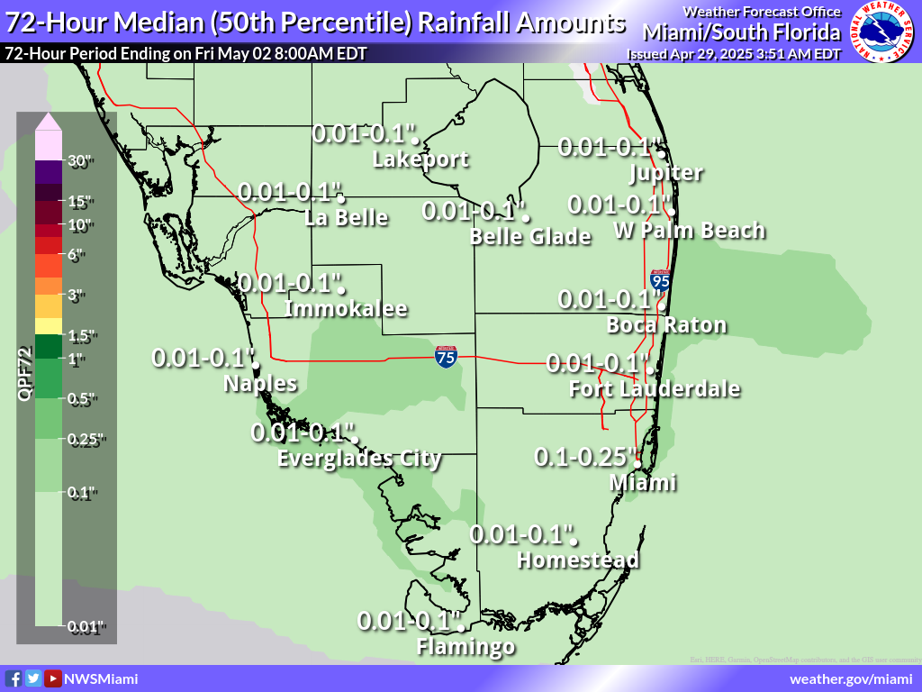 Expected Rainfall for Day 1-3