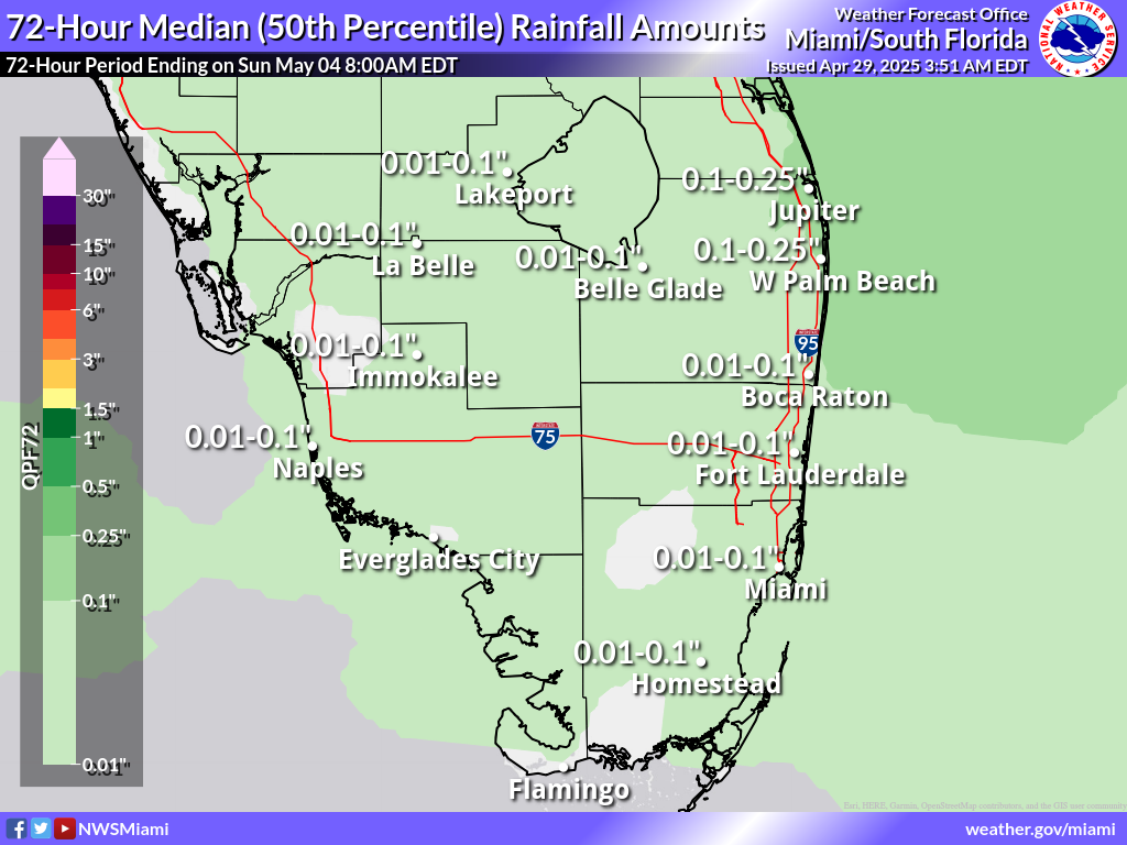 Expected Rainfall for Day 3-5