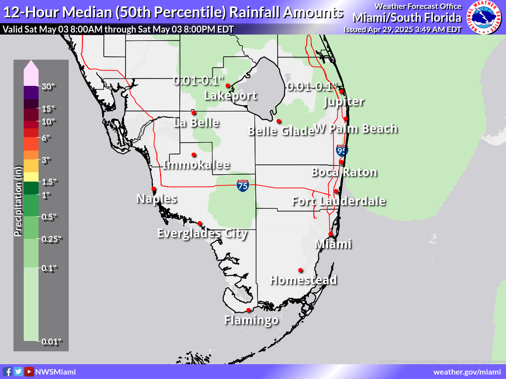Expected Rainfall for Day 5